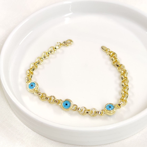 FULLYX CAM GÖZ FORSE BİLEKLİK GOLD