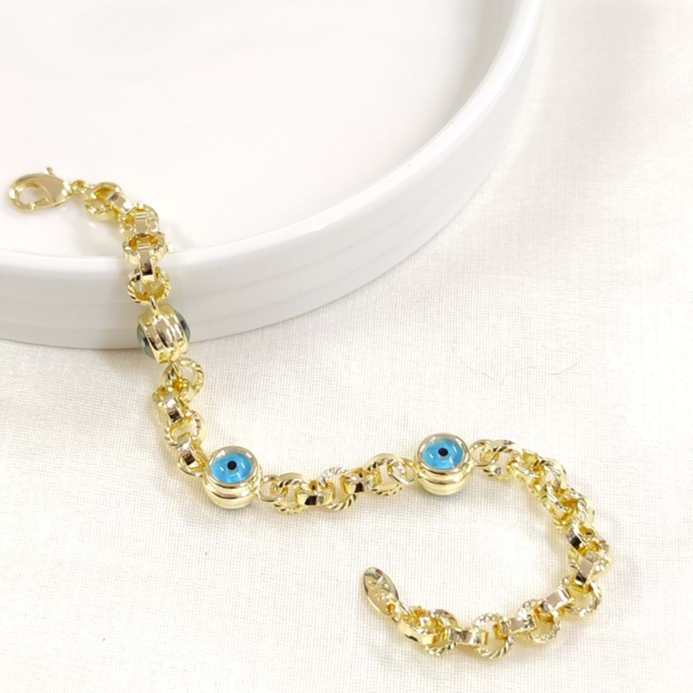 FULLYX CAM GÖZ FORSE BİLEKLİK GOLD