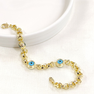 FULLYX CAM GÖZ FORSE BİLEKLİK GOLD