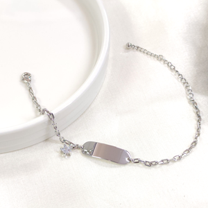 FULLYX PLAKA BİLEKLİK 18+5 CM BEYAZ