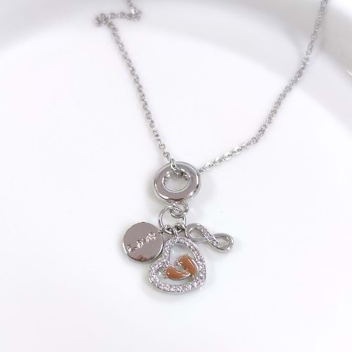 ÇELİK AYAKLI SONSUZLUK KOLYE 40+5 CM