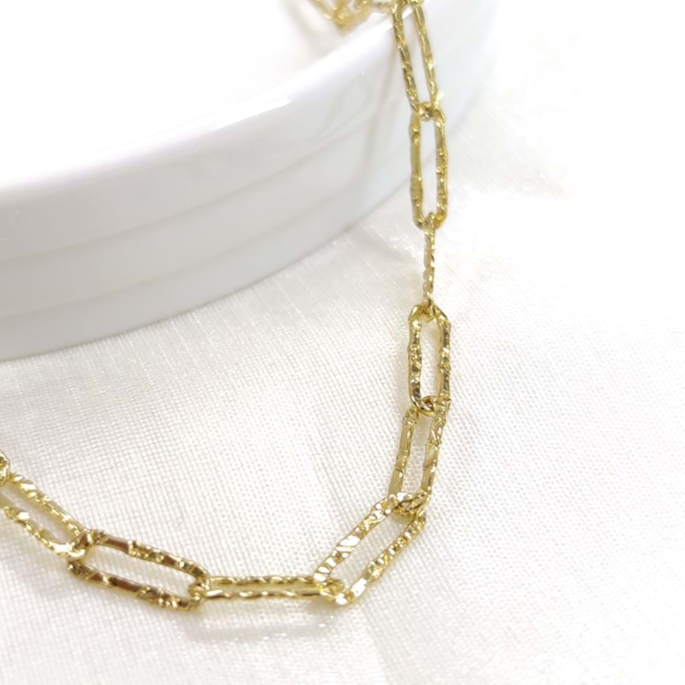 XUPING DESENLİ ATAÇ ZİNCİR 45 CM KOLYE GOLD