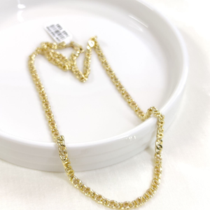 XUPING 4 MM KAPLAN GÖZÜ ZİNCİR 45 CM KOLYE GOLD