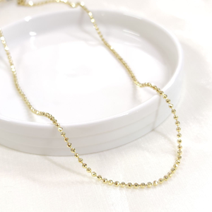 XUPING 2 MM LAZERLİ TOP ZİNCİR 60 CM KOLYE GOLD