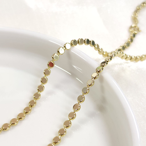 XUPING 3 MM EZME PUL ZİNCİR 60 CM KOLYE GOLD