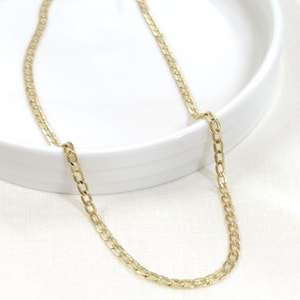 XUPING 3 MM EZME GURMET DESENLİ ZİNCİR 45 CM KOLYE GOLD