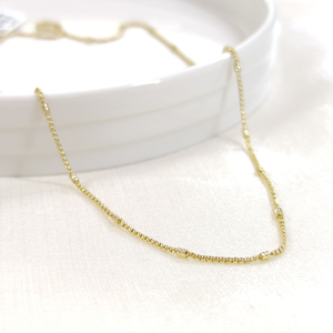 XUPING SİLİNDİR DETAYLI KÜP ZİNCİR 55+5 CM KOLYE GOLD