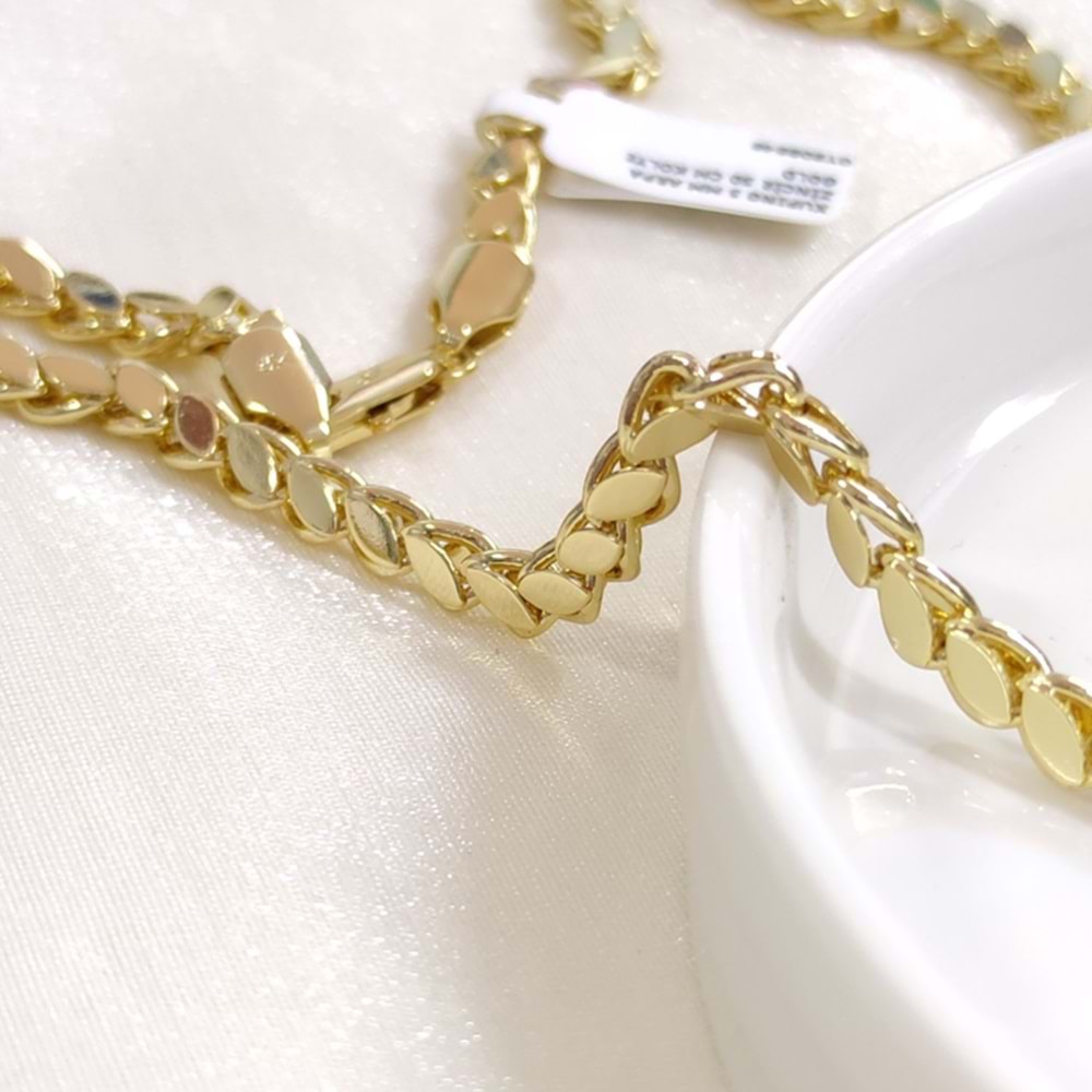 XUPING 5 MM ARPA ZİNCİR 50 CM KOLYE GOLD