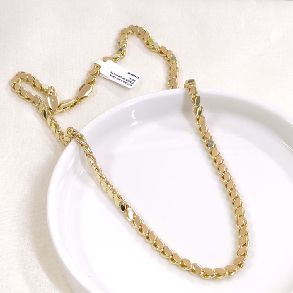XUPING 5 MM ARPA ZİNCİR 50 CM KOLYE GOLD