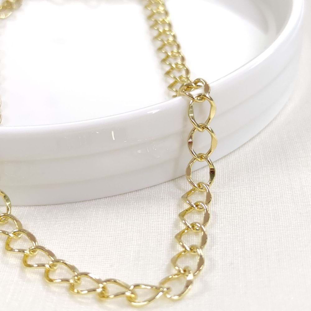XUPING 6 MM HALKA ZİNCİR 45 CM KOLYE GOLD