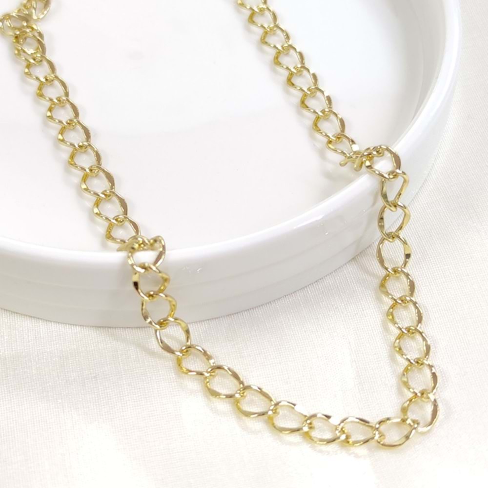 XUPING 6 MM HALKA ZİNCİR 45 CM KOLYE GOLD