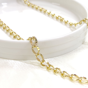 XUPING 5,5 MM HALLOW HALKA ZİNCİR 60 CM KOLYE GOLD