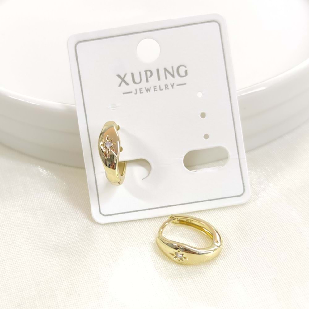 XUPING 12X8 MM KUTUP HALKA KÜPE GOLD