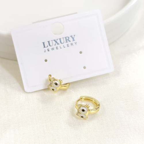 XUPING 10 MM MİNELİ BAYKUŞ HALKA KÜPE GOLD