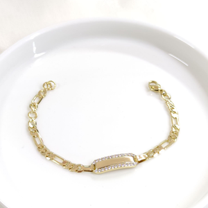 XUPING İSİM YAZILABİLEN ÇOCUK BİLEKLİK 14 CM GOLD