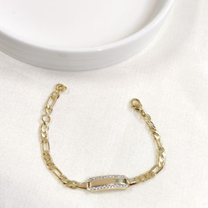 XUPING İSİM YAZILABİLEN ÇOCUK BİLEKLİK 14 CM GOLD