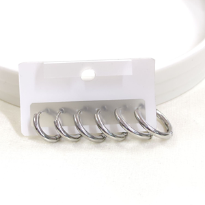 ÇELİK BOMBELİ KOMBİN HALKA KÜPE SETİ