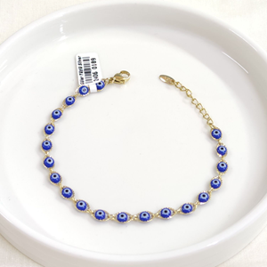 XUPING LACİ NAZAR BONCUKLU BİLEKLİK GOLD 18+3 CM