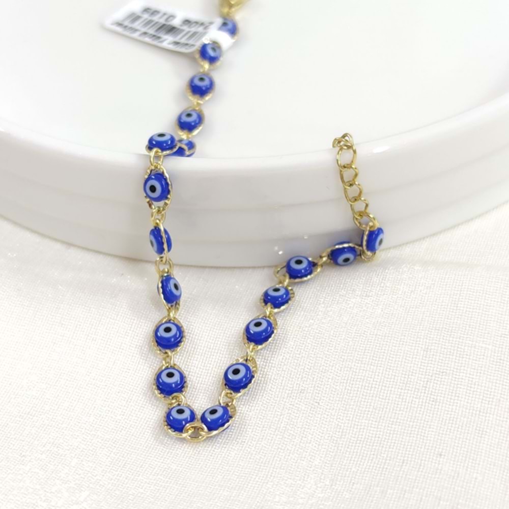 XUPING LACİ NAZAR BONCUKLU BİLEKLİK GOLD 18+3 CM