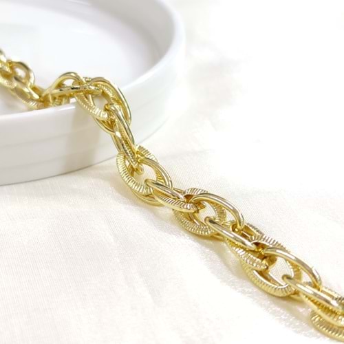 XUPING HALKALI HALLOW BİLEKLİK GOLD 20 CM