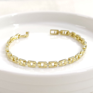 XUPING İNCE TAŞ DETAYLI BİLEKLİK GOLD 17+2 CM