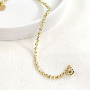 XUPING 3 MM İNCE LAZER TOP BİLEKLİK GOLD 20 CM