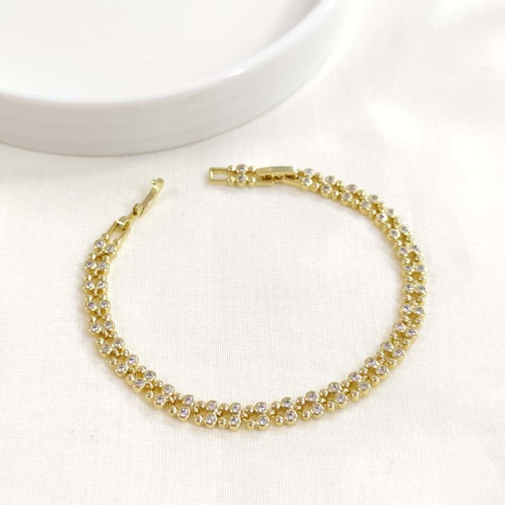 XUPING 5 MM ÇITIR BİLEKLİK GOLD 17+2 CM