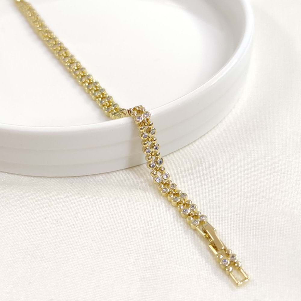 XUPING 5 MM ÇITIR BİLEKLİK GOLD 17+2 CM