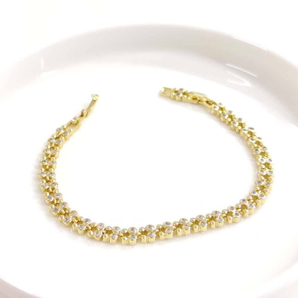 XUPING 5 MM ÇITIR BİLEKLİK GOLD 17+2 CM