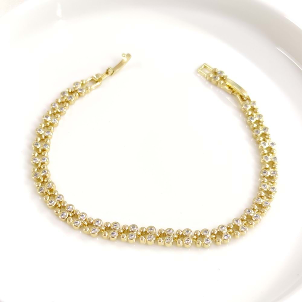 XUPING 5 MM ÇITIR BİLEKLİK GOLD 17+2 CM