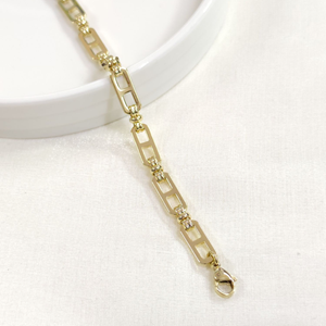 XUPING 5 MM TAŞSIZ DÜZ BİLEKLİK GOLD 20 CM