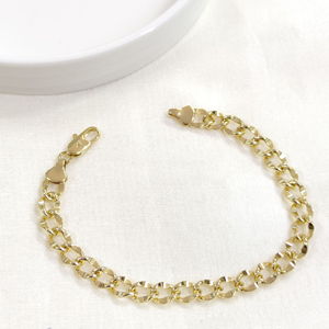 XUPING 5,5 MM HALLOW HALKA BİLEKLİK GOLD 20 CM