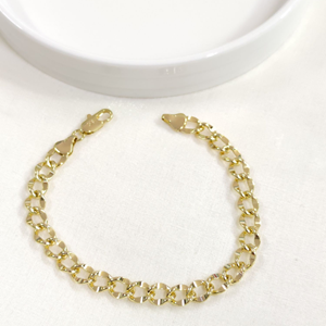 XUPING 5,5 MM HALLOW HALKA BİLEKLİK GOLD 20 CM