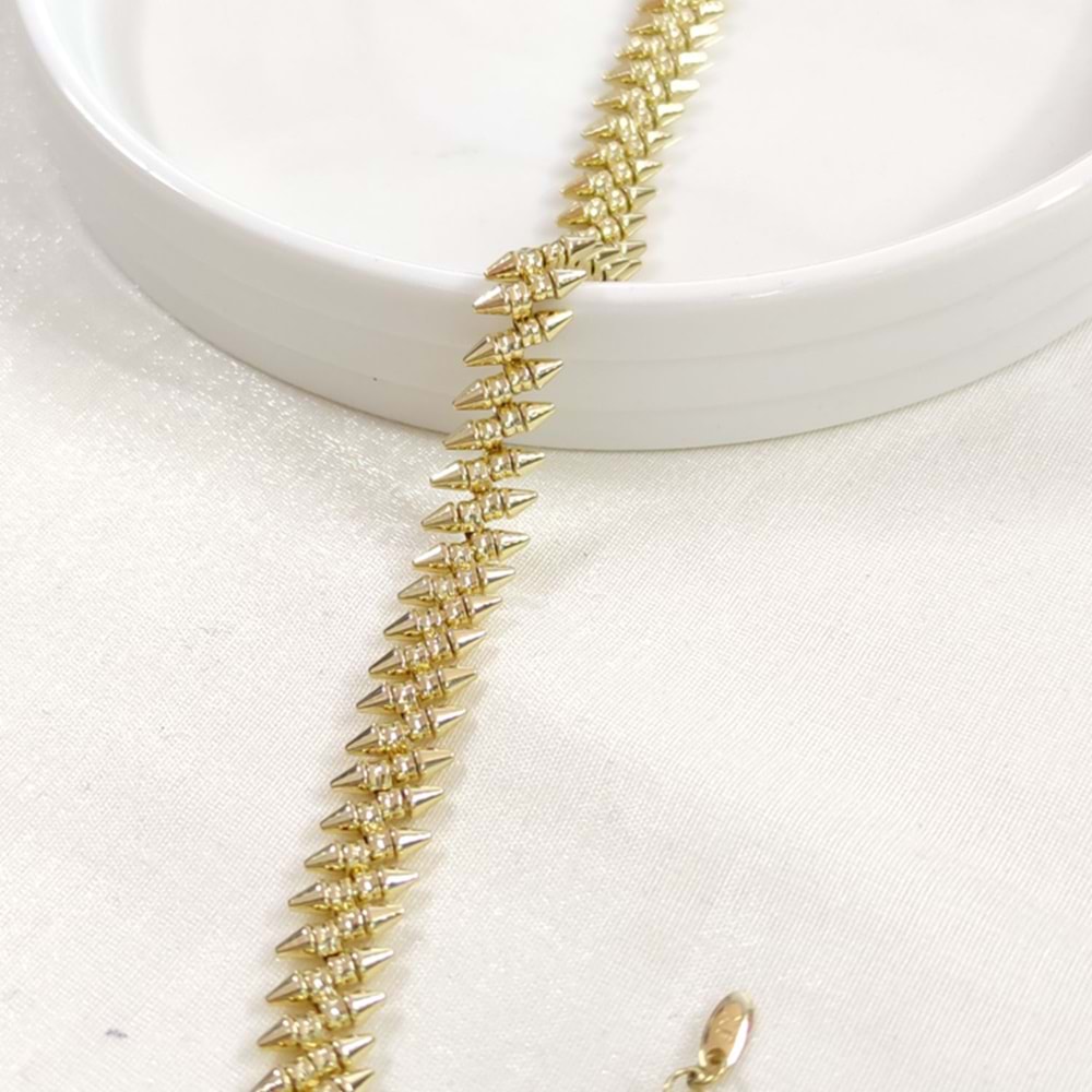 XUPING 10 MM OK BİLEKLİK GOLD 18+3 CM