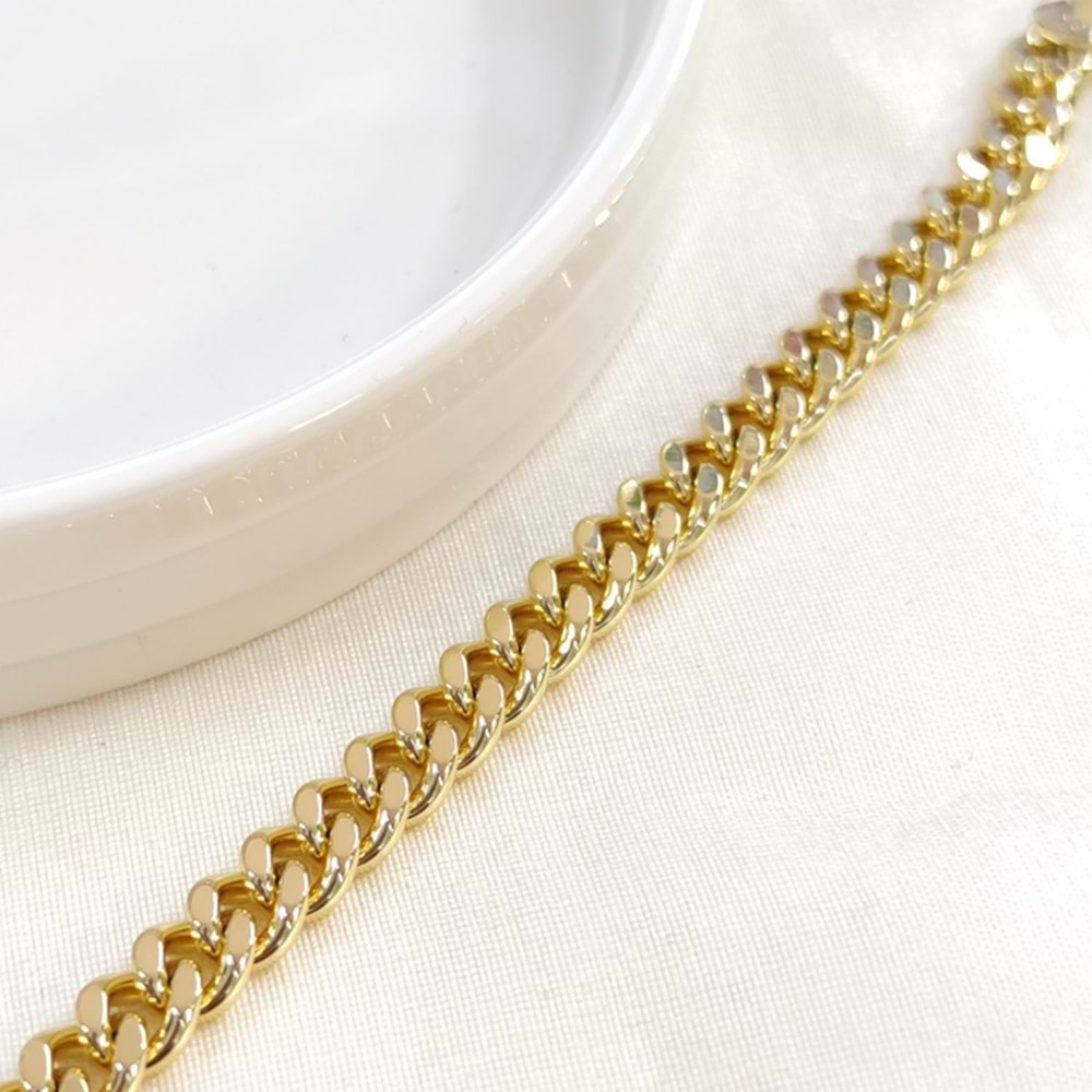 XUPING 7 MM ÇİFT TARAFLI GURMET BİLEKLİK GOLD 19 CM