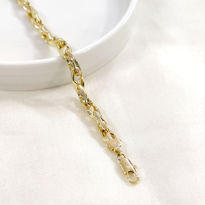 XUPING BURGU HALKALI BİLEKLİK GOLD 19 CM