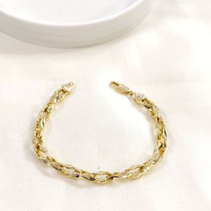 XUPING BURGU HALKALI BİLEKLİK GOLD 19 CM