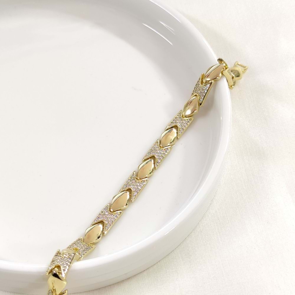 XUPING TAŞLI BİLEKLİK GOLD 17+2 CM