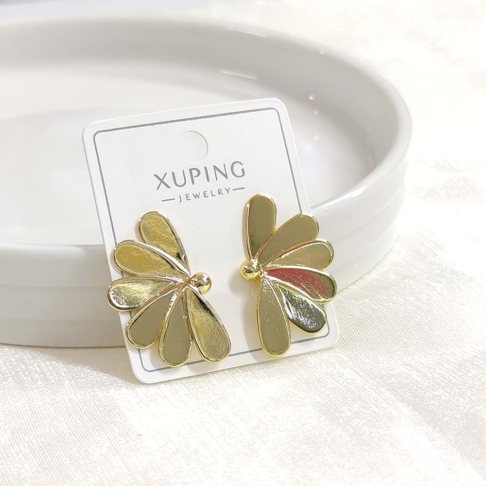 XUPING 30 MM PAPATYA ÇİVİ HALKA KÜPE GOLD