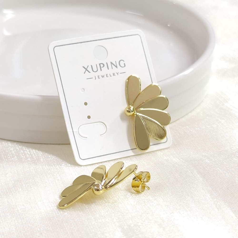 XUPING 30 MM PAPATYA ÇİVİ HALKA KÜPE GOLD