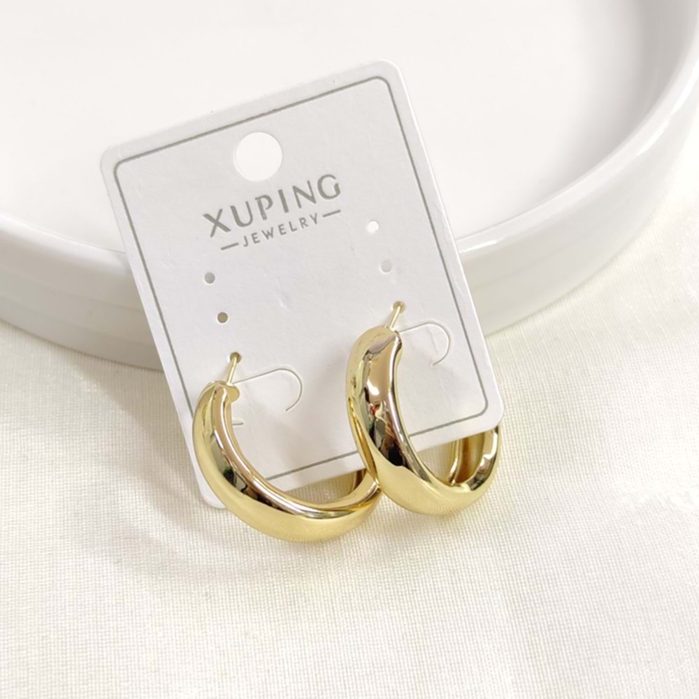 XUPING 20 MM DÜZ HALKA KÜPE GOLD