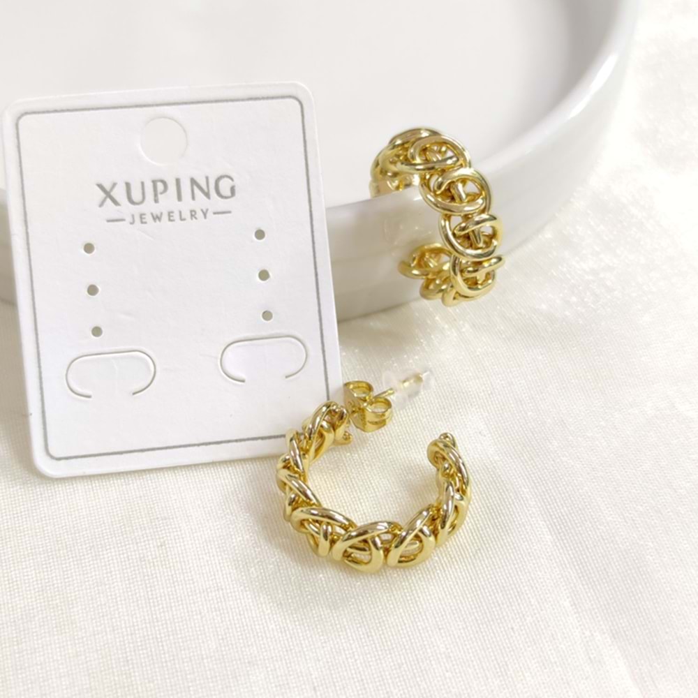 XUPING 17 MM ÇİVİ HALKA KÜPE GOLD