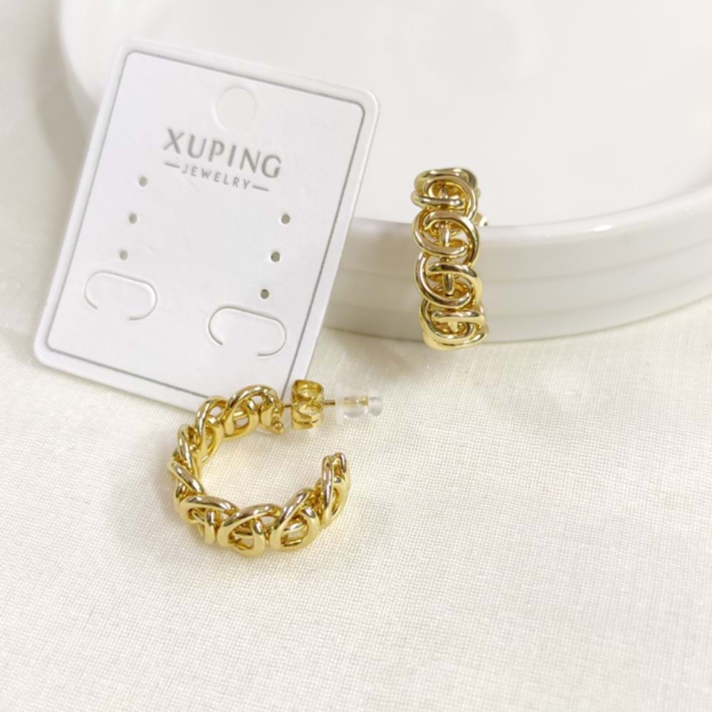 XUPING 17 MM ÇİVİ HALKA KÜPE GOLD