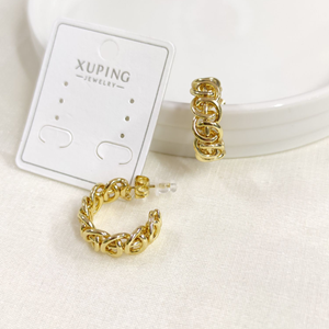 XUPING 17 MM ÇİVİ HALKA KÜPE GOLD