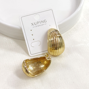 XUPING 3 CM ÇİVİ MİDYE KÜPE GOLD