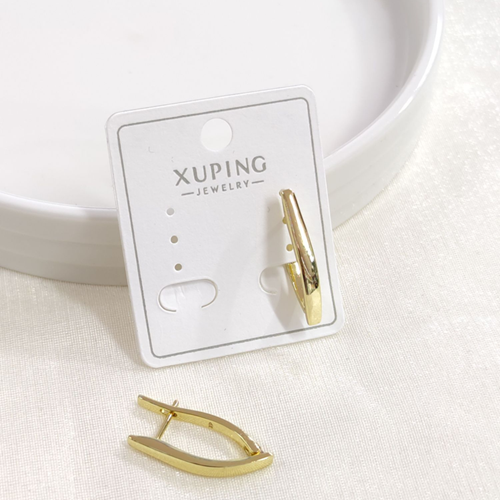 XUPING 15X9MM ÜÇGEN OVAL HALKA KÜPE GOLD