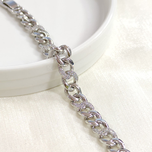 XUPING TAŞLI GURMET BİLEKLİK BEYAZ 17+2CM