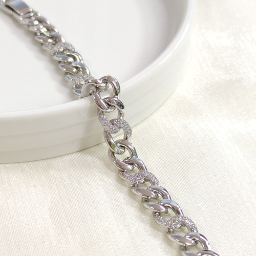 XUPING TAŞLI GURMET BİLEKLİK BEYAZ 17+2CM