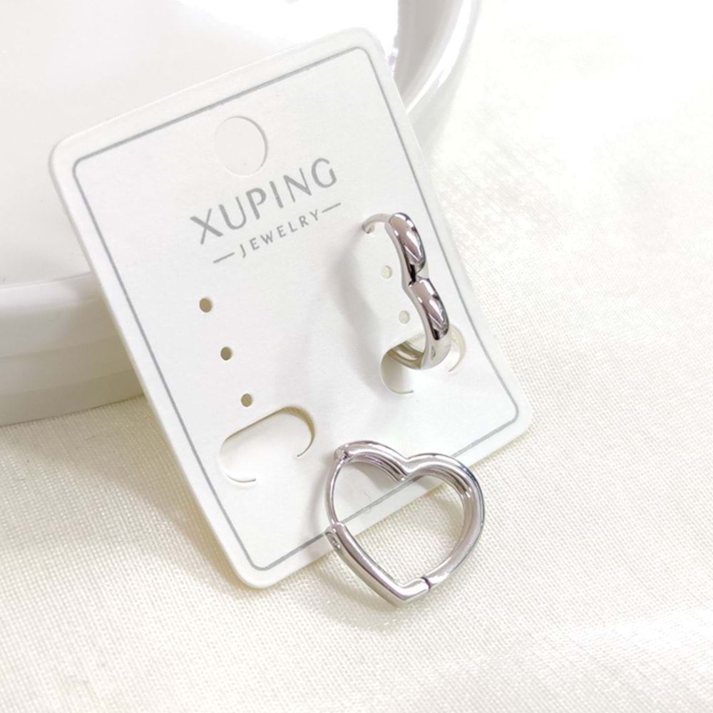XUPING 14 MM KALP HALKA KÜPE BEYAZ