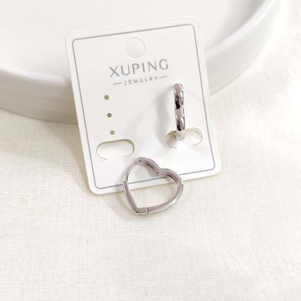 XUPING 14 MM KALP HALKA KÜPE BEYAZ